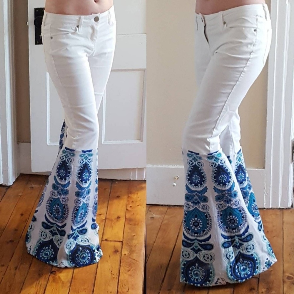 Mandala Bell Bottom Jeans